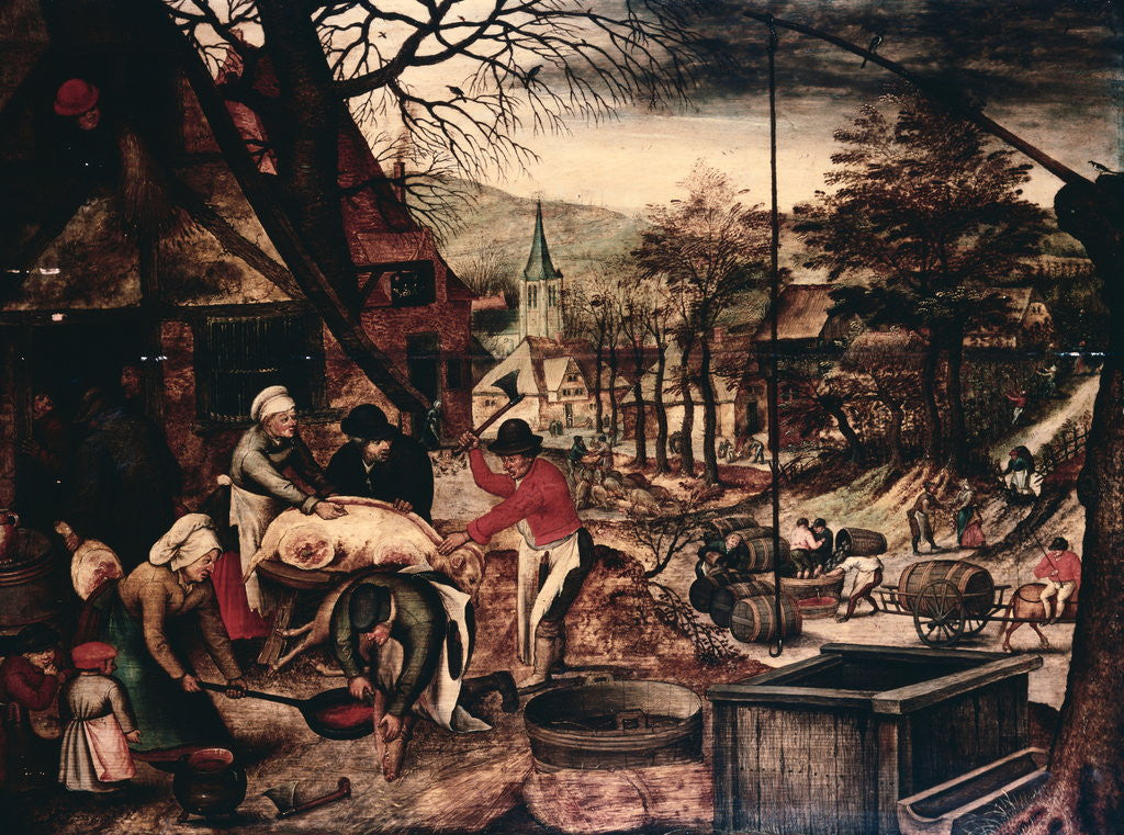 Detail of Autumn by Pieter Brueghel the Younger