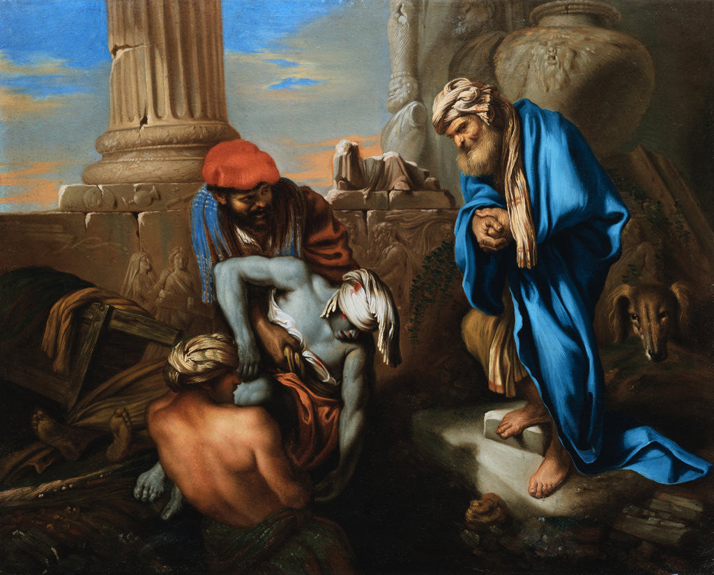 Detail of Tobit Burying the Dead in Defiance of the Orders of Sennacherib by Francesco Castiglione