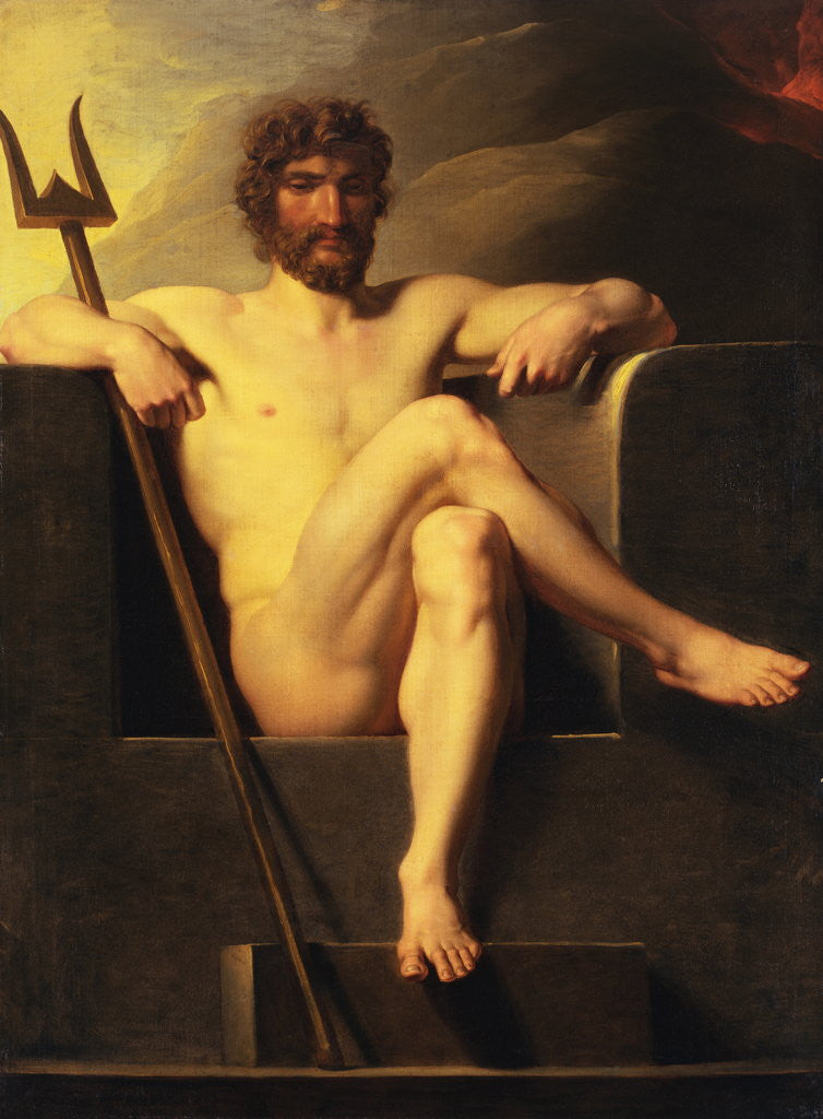Detail of Poseidon by Friedrich-Heinrich Fuger