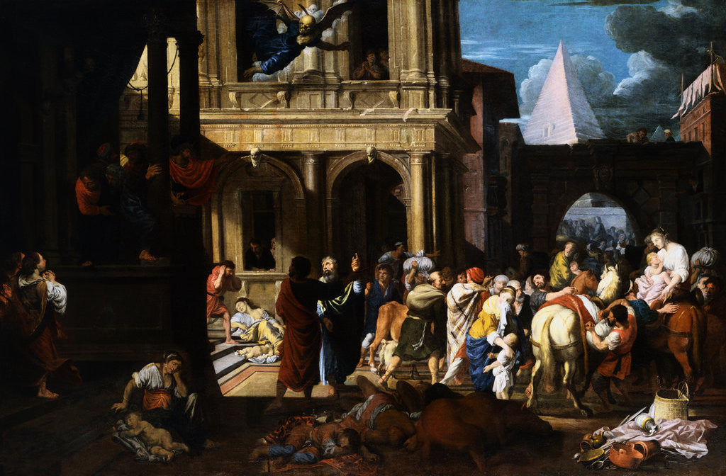 Detail of The Tenth Plague by Johann Heiss