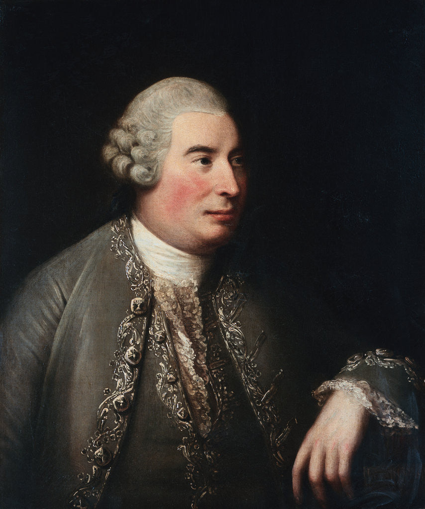 Detail of Portrait of David Hume, the Philosopher, Seated Half-Length by David Martin