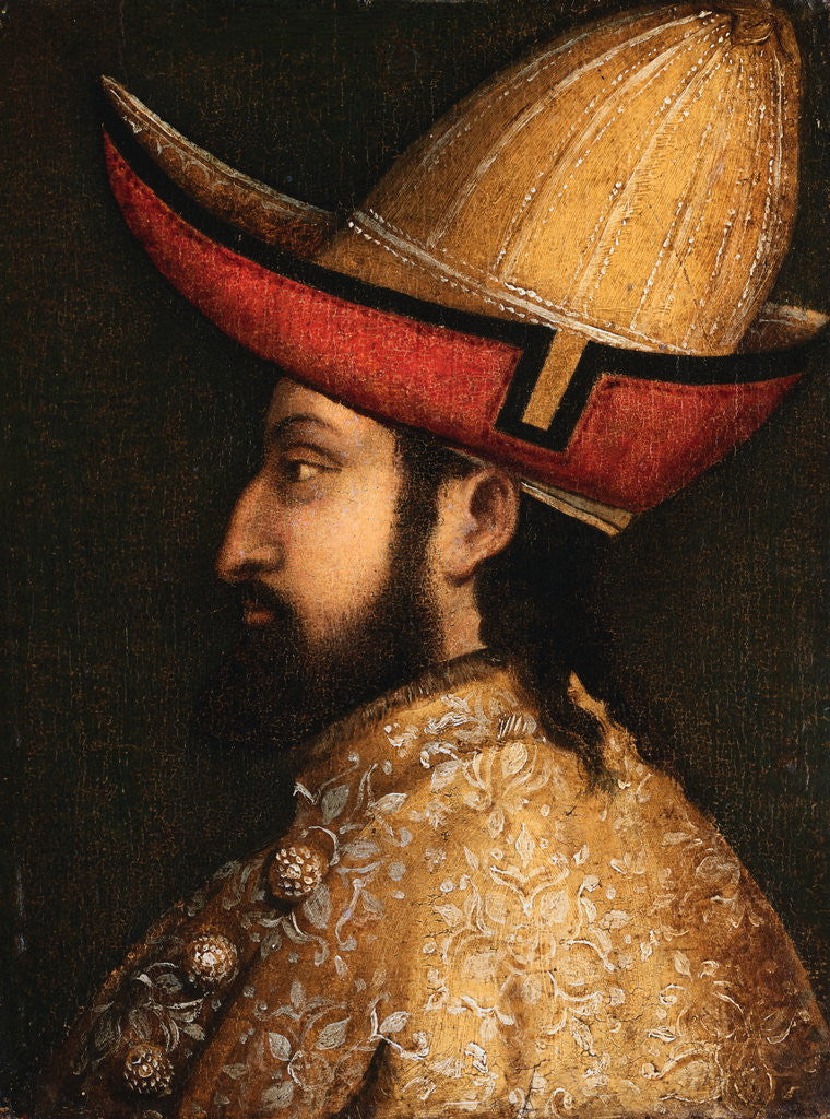 Detail of Portrait of John VIII Paleologus by School of Gentile Bellini