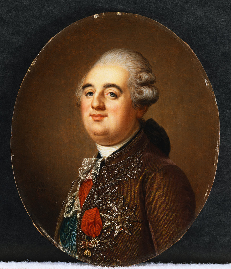 Detail of Portrait of King Louis XVI by Adolf Ulrich Wertmuller