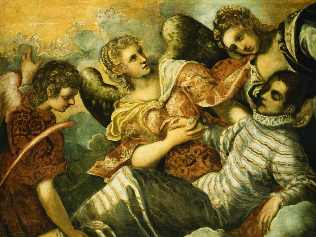 Detail of The Dream of Alessandro Farnese by Jacopo Robusti