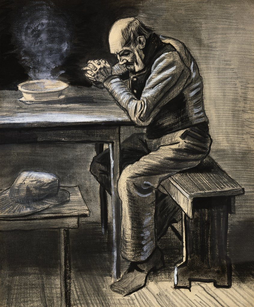 Detail of The Prayer by Vincent Van Gogh