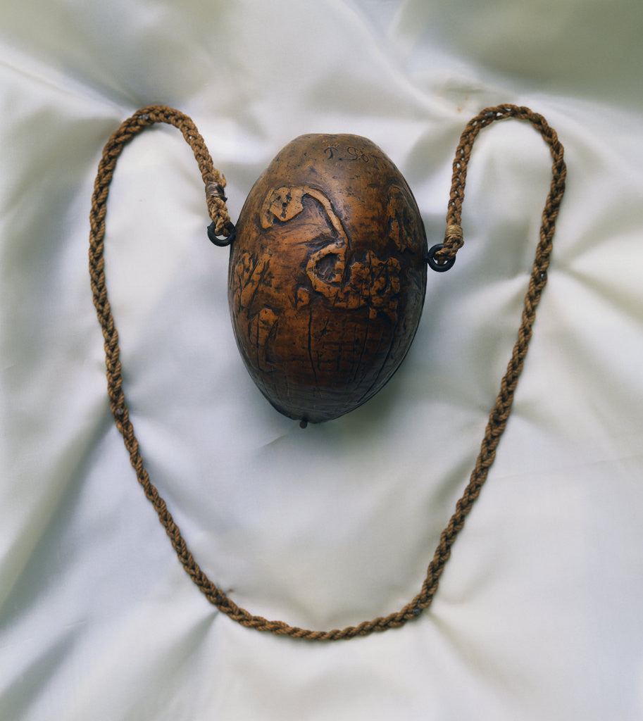 Detail of Coconut Sculpture by Paul Gauguin