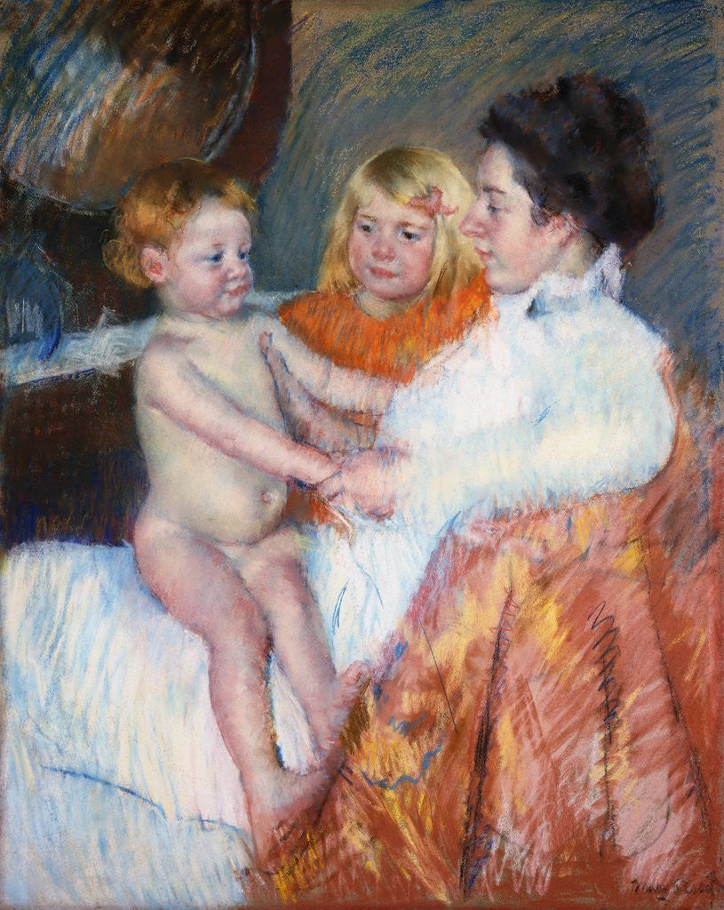 Detail of Mother, Sara, and the Baby by Mary Cassatt