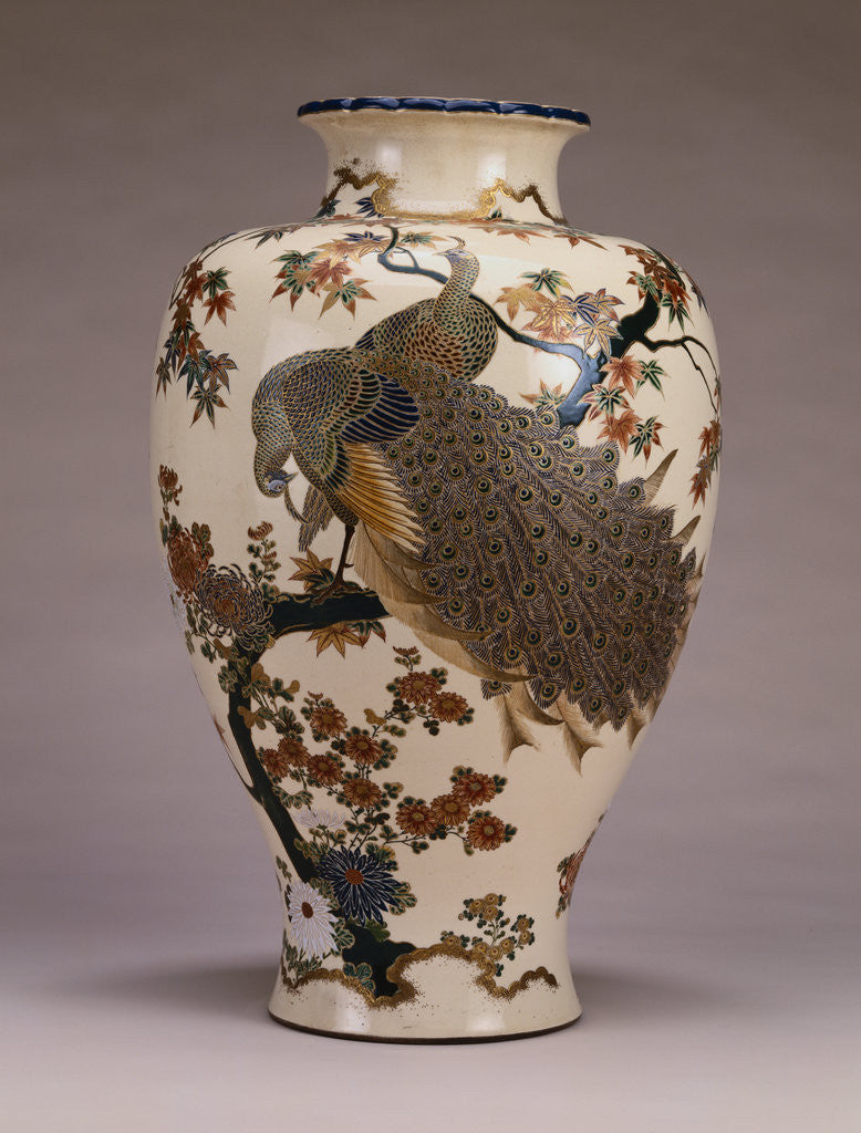 Detail of Large Satsuma Ovoid Vase, Meiji Period by Corbis