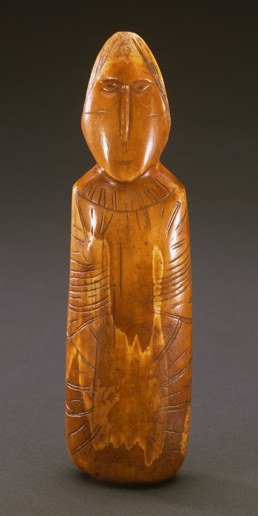 Detail of Front View of An Important Okvik Eskimo Walrus Ivory Figure, Punuk Island, Circa 100 B.C.-100 A.D by Corbis