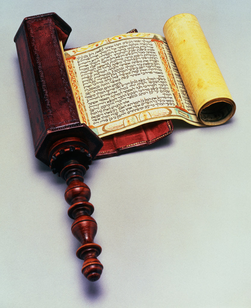 Detail of 18th-Century Italian Illuminated Megillat Esther by Anonymous