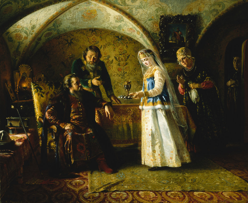 Detail of The Introduction by Konstantin Makovsky