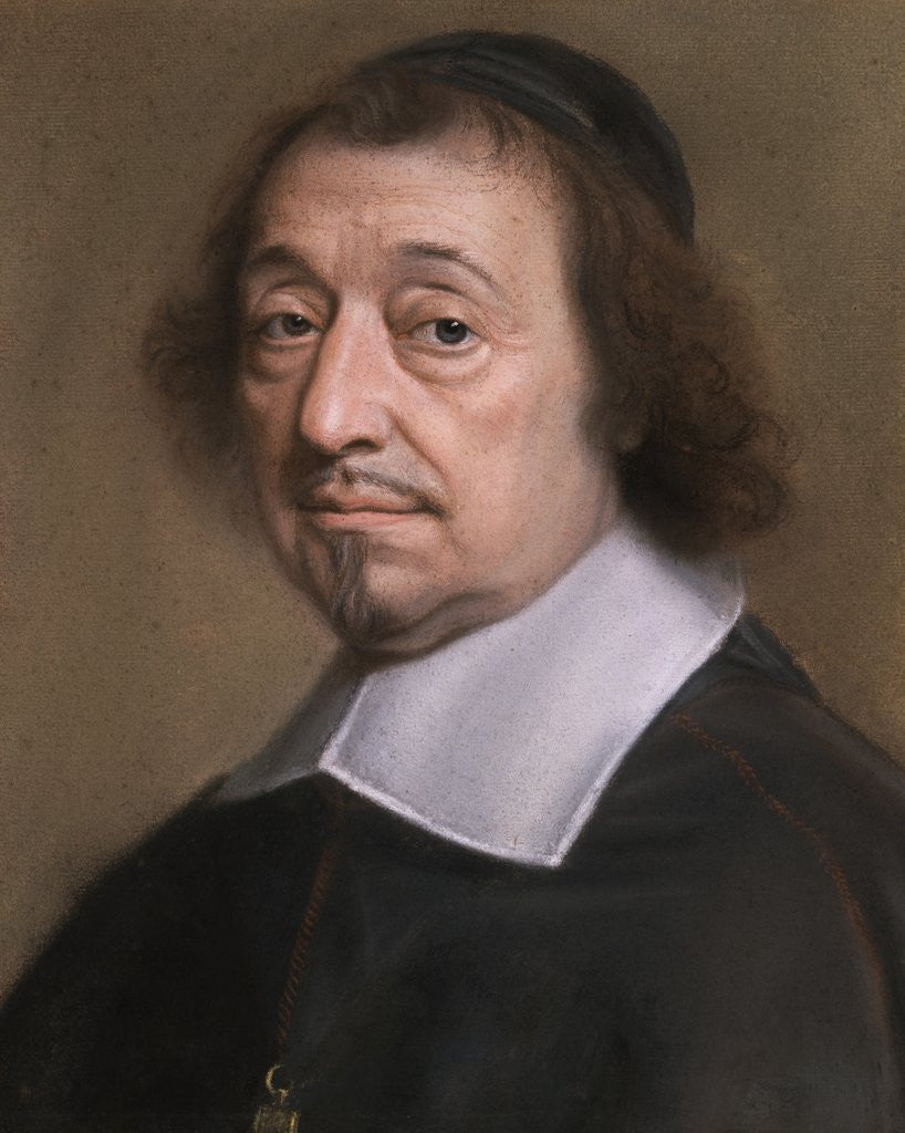 Detail of Portrait of Monseigneur Louis Doni d'Attichy, Bishop of Rietz by Robert Nanteuil