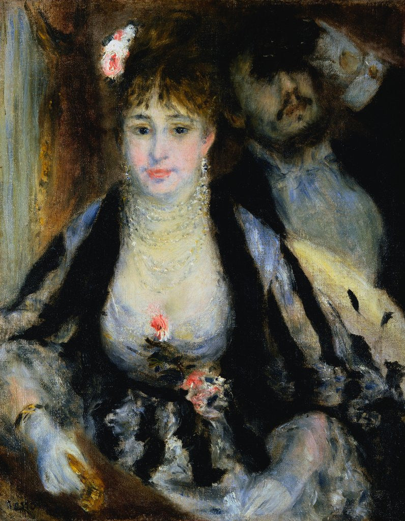 Detail of The Theatre Box (la Loge) by Pierre-Auguste Renoir