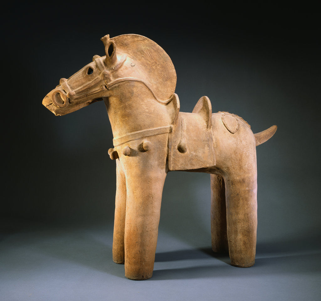 Detail of Haniwa Terracotta Model of a Horse by Anonymous