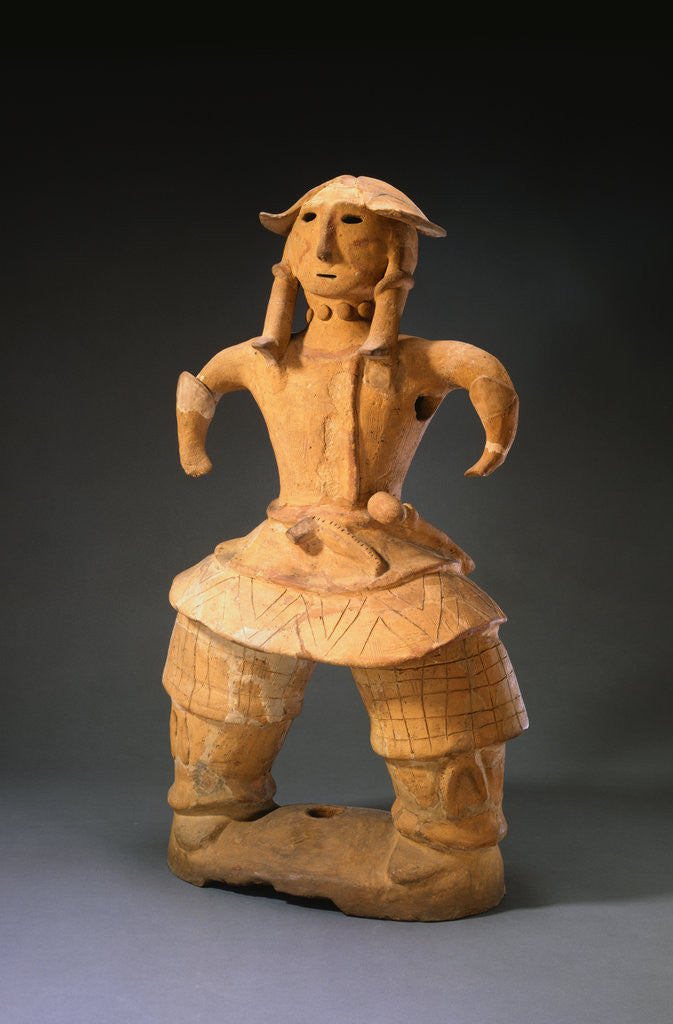 Detail of Haniwa Terracotta Figure of a Warrior by Anonymous
