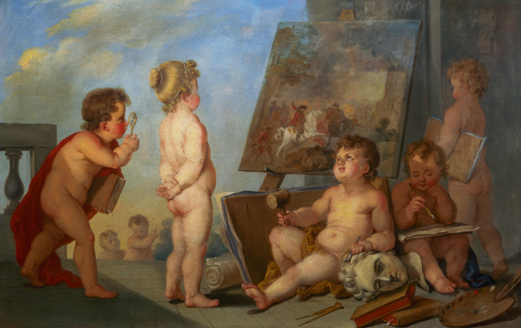 Detail of An Allegory of the Arts by Charles Eisen