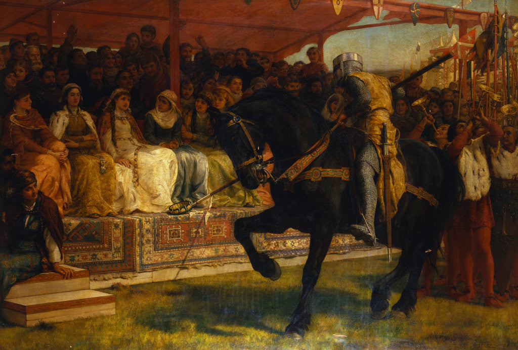 Detail of The Queen of the Tournament - 'Ivanhoe' by Frank William Warwick Topham