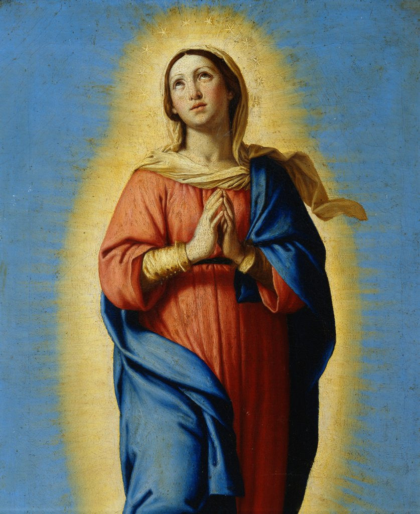 Detail of The Immaculate Conception by Sassoferrato