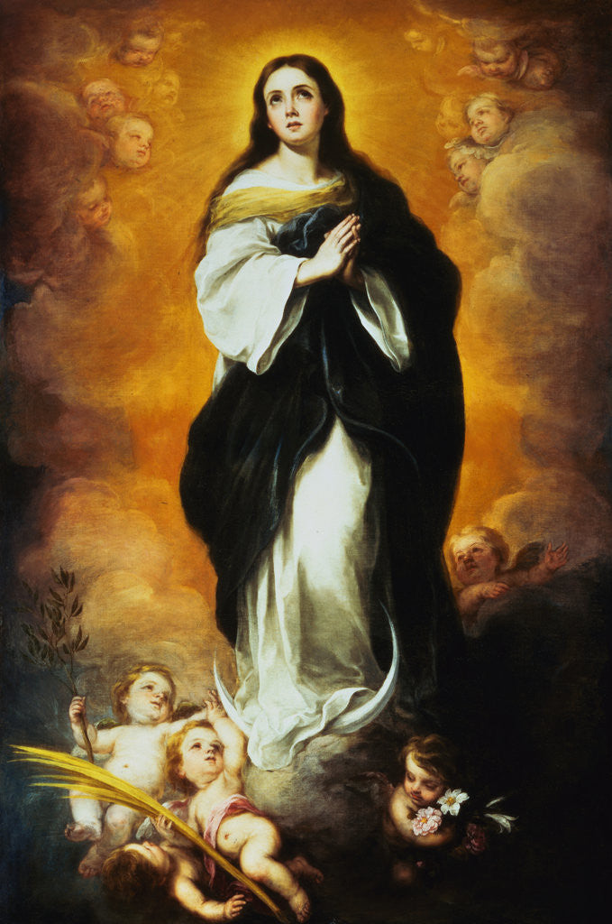 Detail of The Immaculate Conception by Bartolome Esteban Murillo