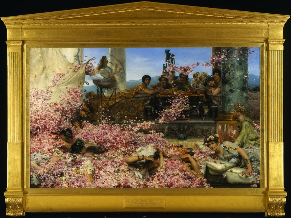 Detail of The Roses of Heliogabalus by Lawrence Alma-Tadema