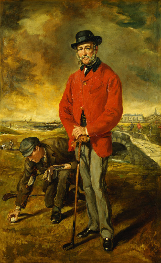 Detail of Portrait of John Whyte Melville of Bennochy and Strathkinners by Francis Grant