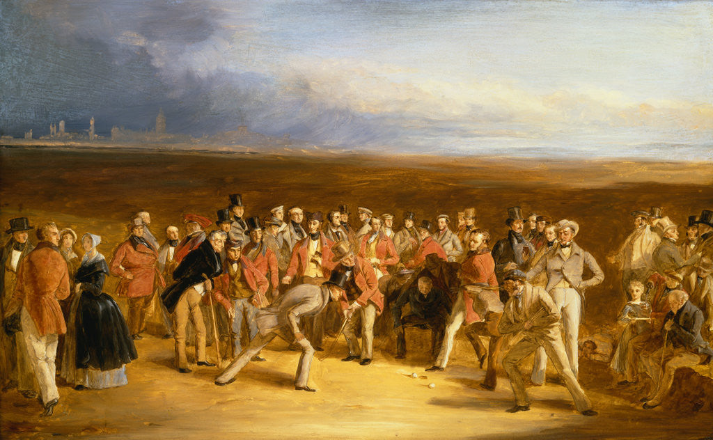Detail of The Golfers: A Grand Match by Charles Lees