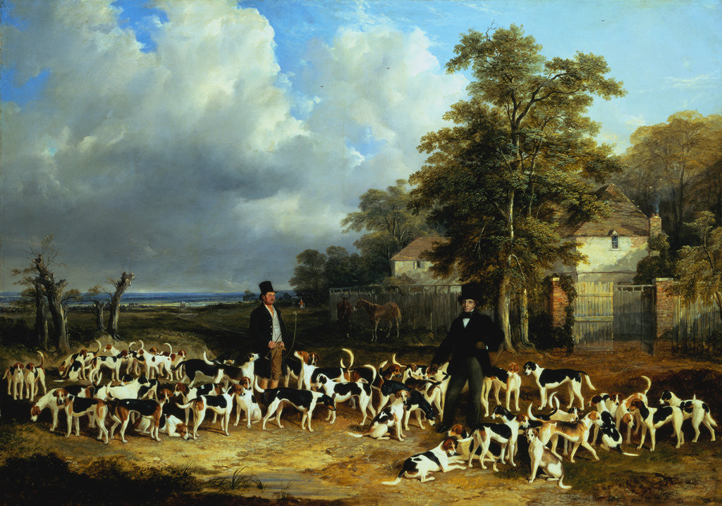 Detail of The Leamington Hunt (Mr. Harry Bradley's Hounds) by John Frederick Herring