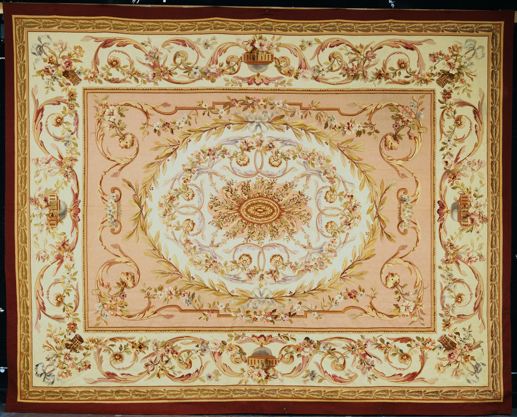 Detail of An Aubusson Carpet. France, Last Quarter 19th Century by Anonymous