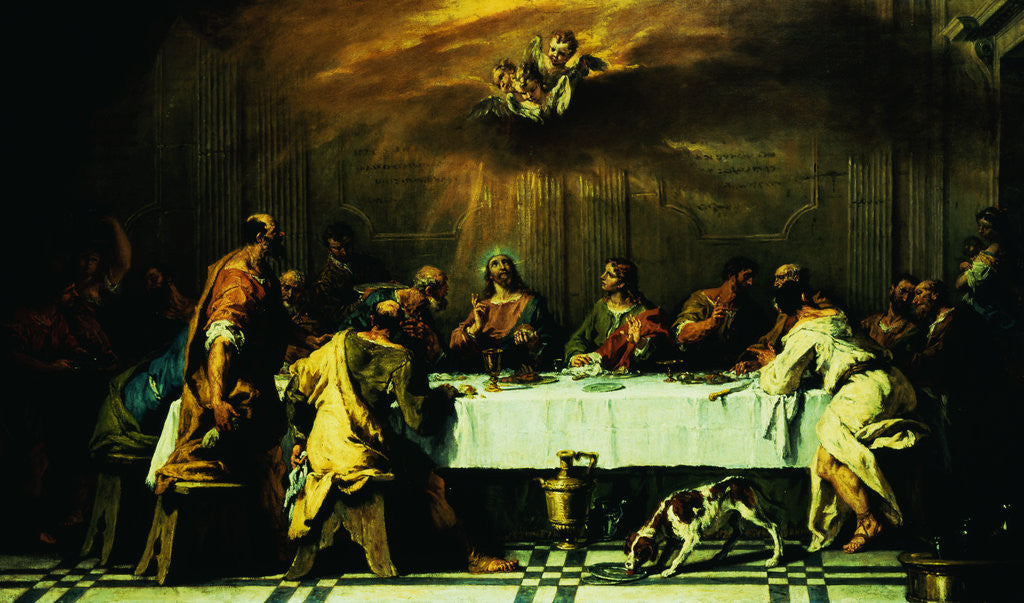 Detail of The Last Supper by Sebastiano Ricci