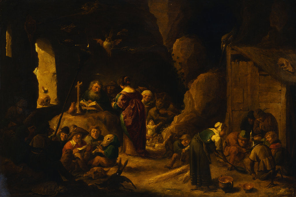 Detail of The Temptation of Saint Anthony by Circle of David Teniers II