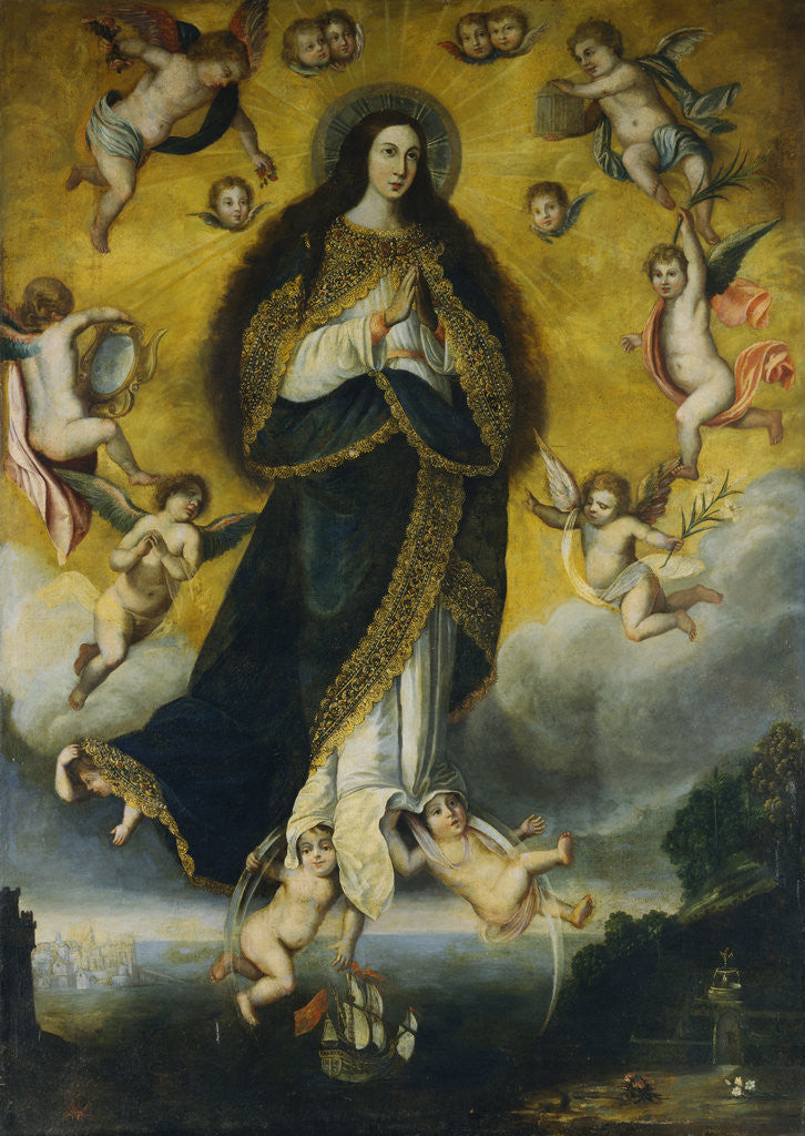 Detail of The Assumption of the Virgin by Circle of Juan de Valdes