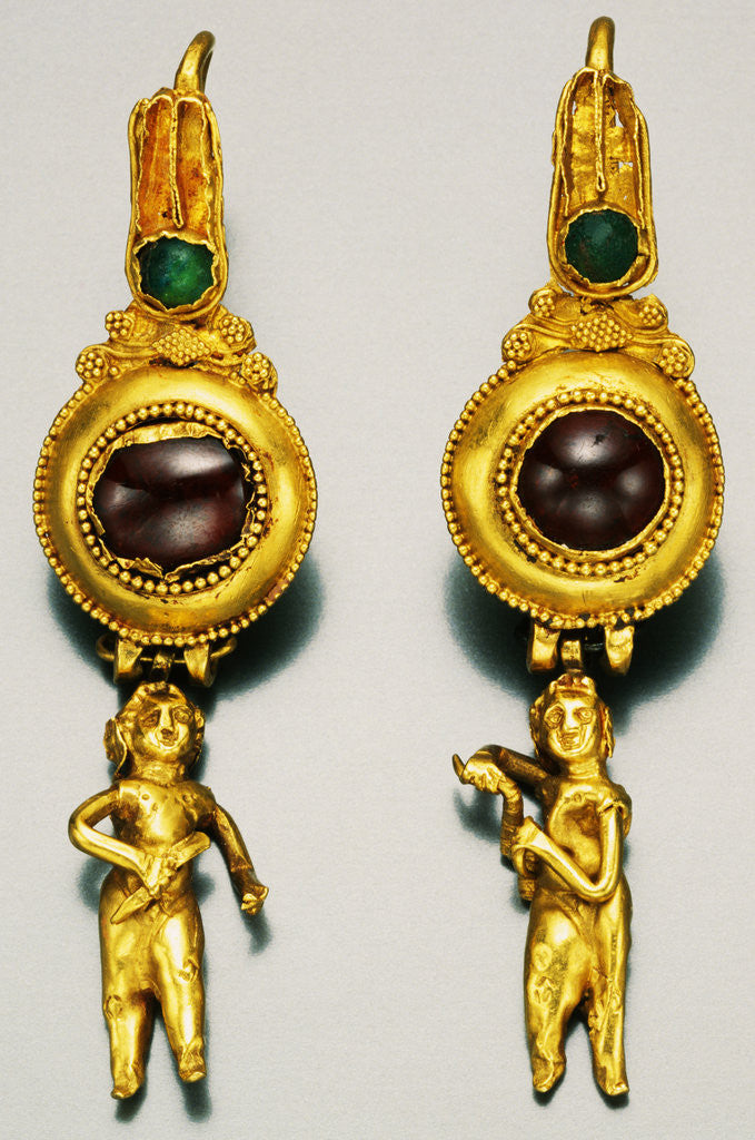 Detail of A Pair of Hellenistic Gold Earrings, Circa 2nd-1st Century B.C. by Anonymous