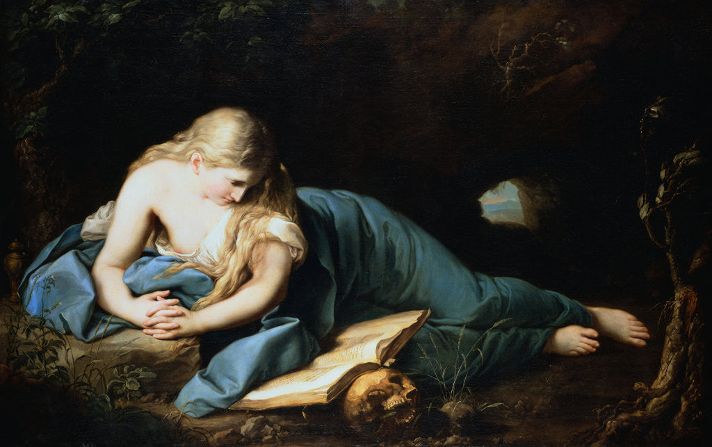 Detail of Saint Mary Magdalen by Anton Graff