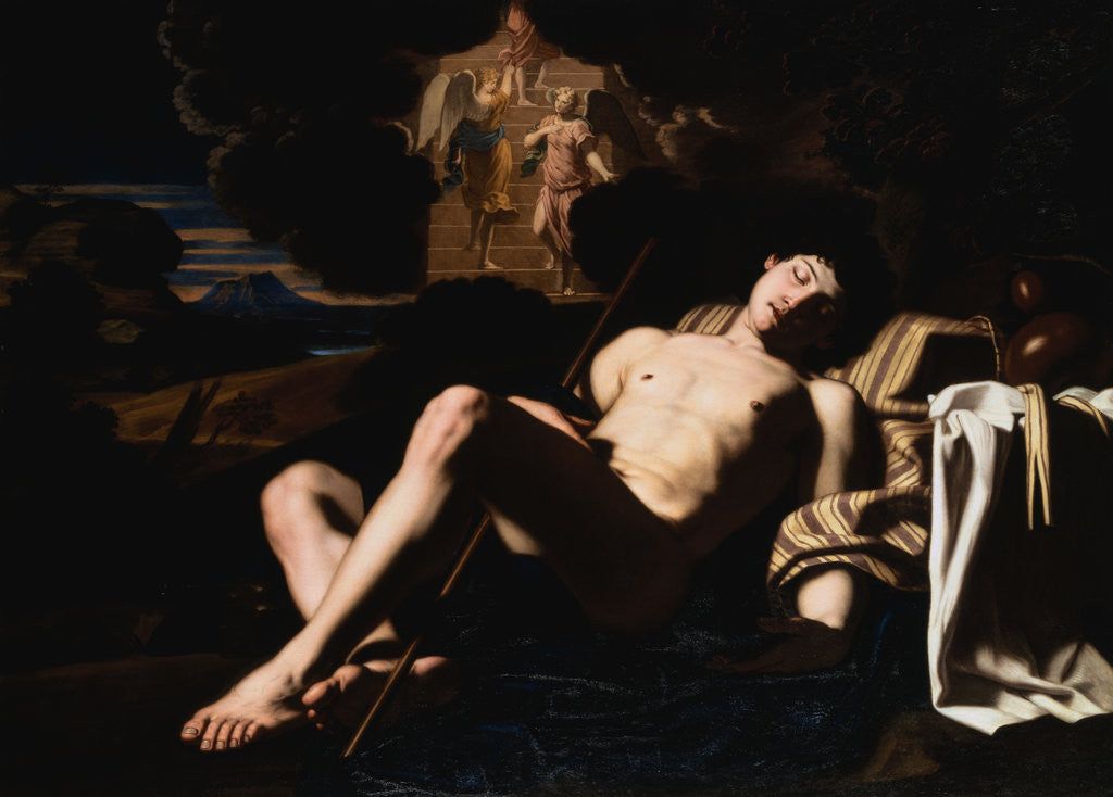 Detail of Jacob's Dream by Michele Desubleo