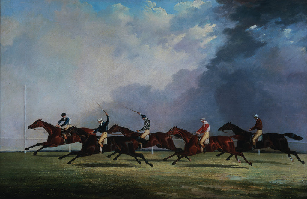Detail of The Finish for the Ascot Cup by John Dalby