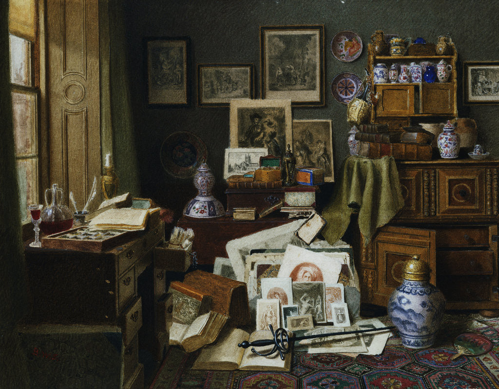 Detail of Corner of a Study by Benjamin Walters Spiers