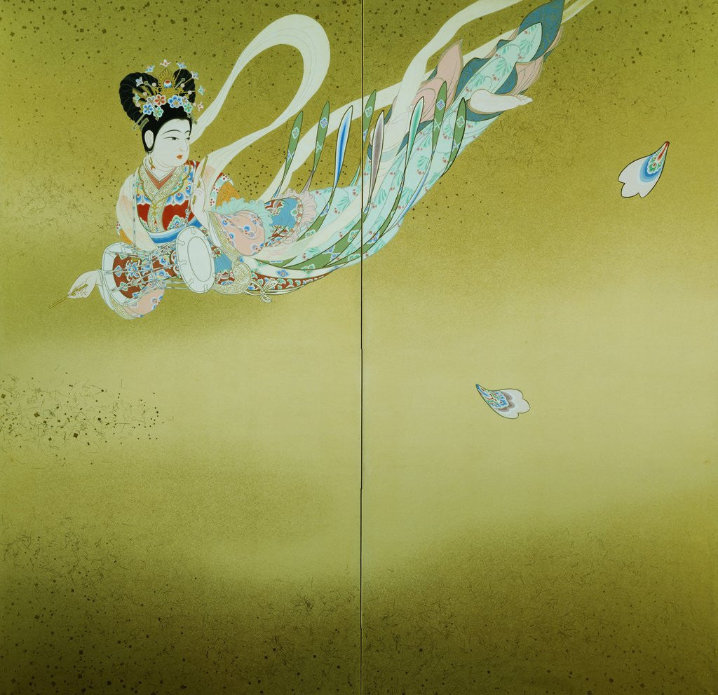 Detail of Hagoromo (Feather Robe) (1 of 2) by Kimura Buzan