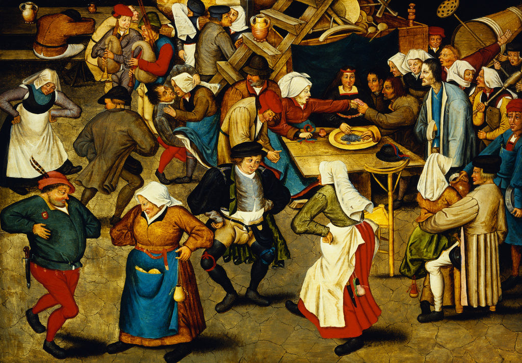 Detail of The Indoor Wedding Dance by Pieter Brueghel the Younger