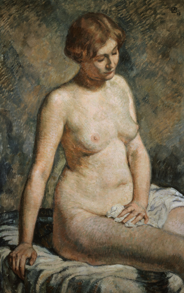 Detail of Seated Nude Woman by Theo van Rysselberghe
