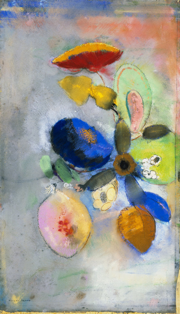 Detail of Flowers by Odilon Redon