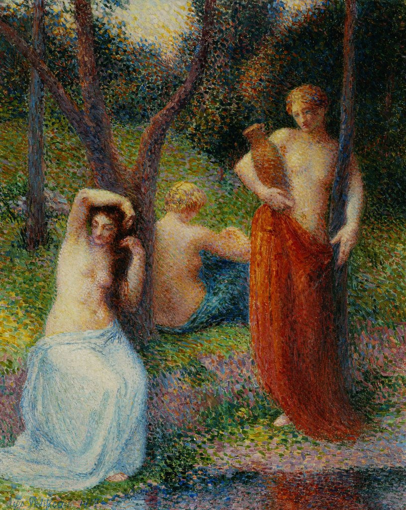 Detail of The Three Graces by Hippolyte Petitjean