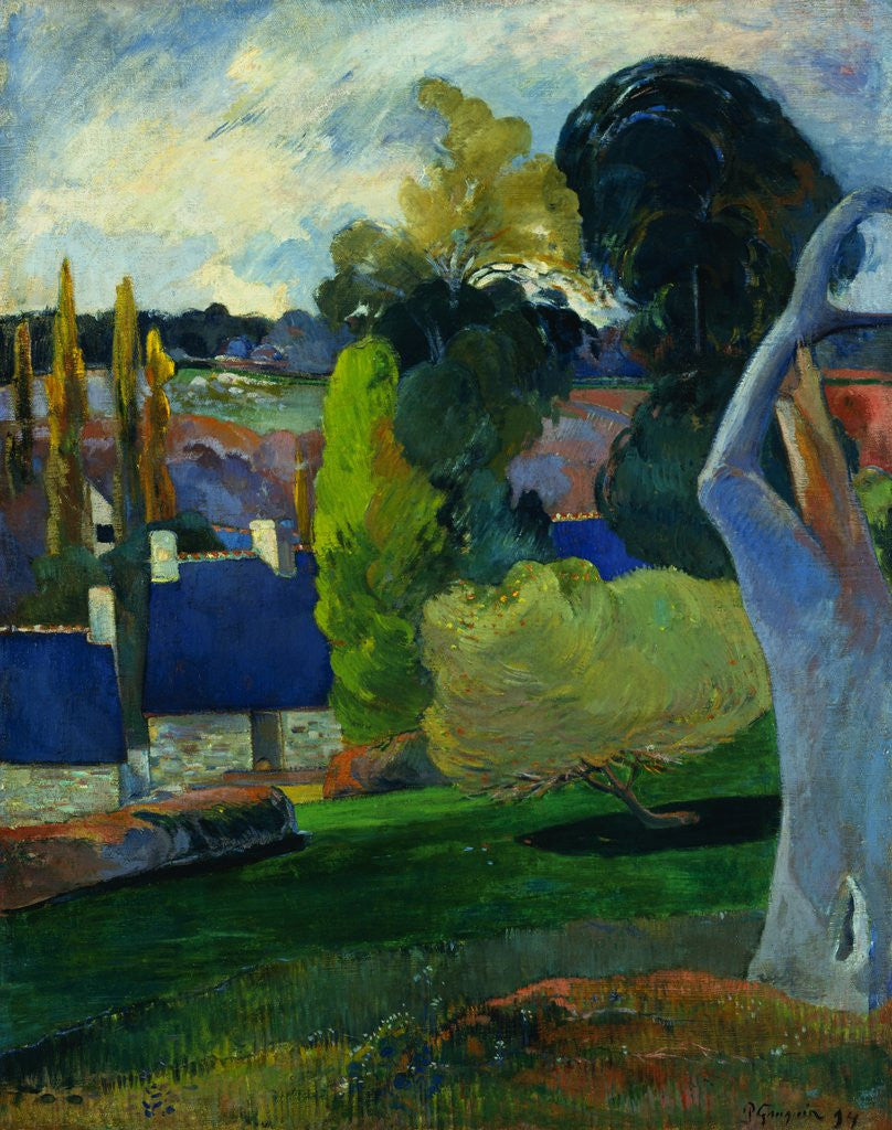Detail of Farm in Brittany by Paul Gauguin