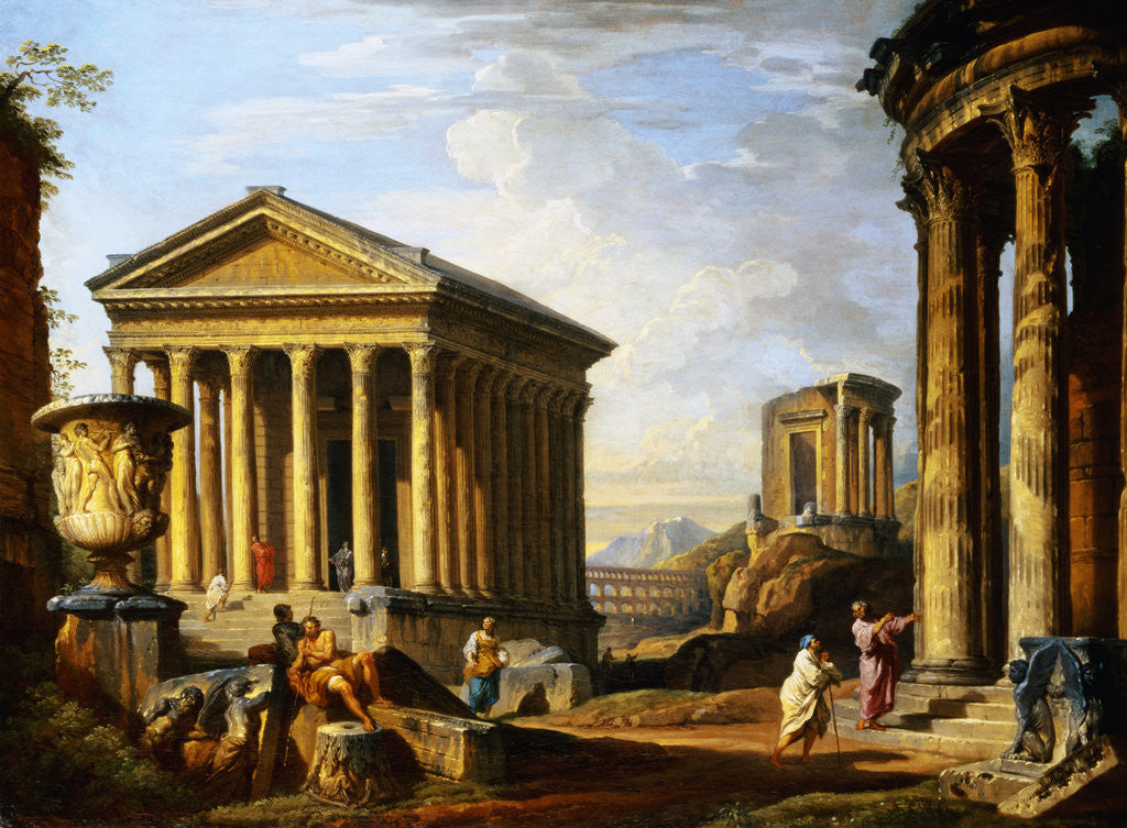Detail of Capriccio of Classical Ruins by Giovanni Paolo