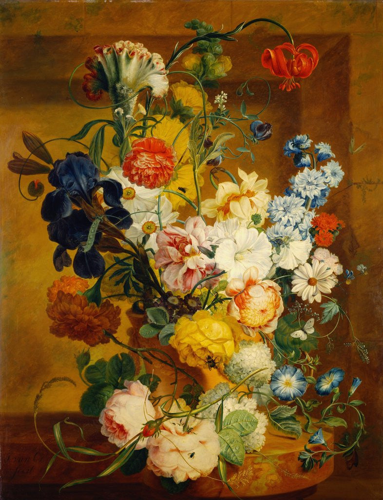 Detail of Floral Still Life by Jan van Os