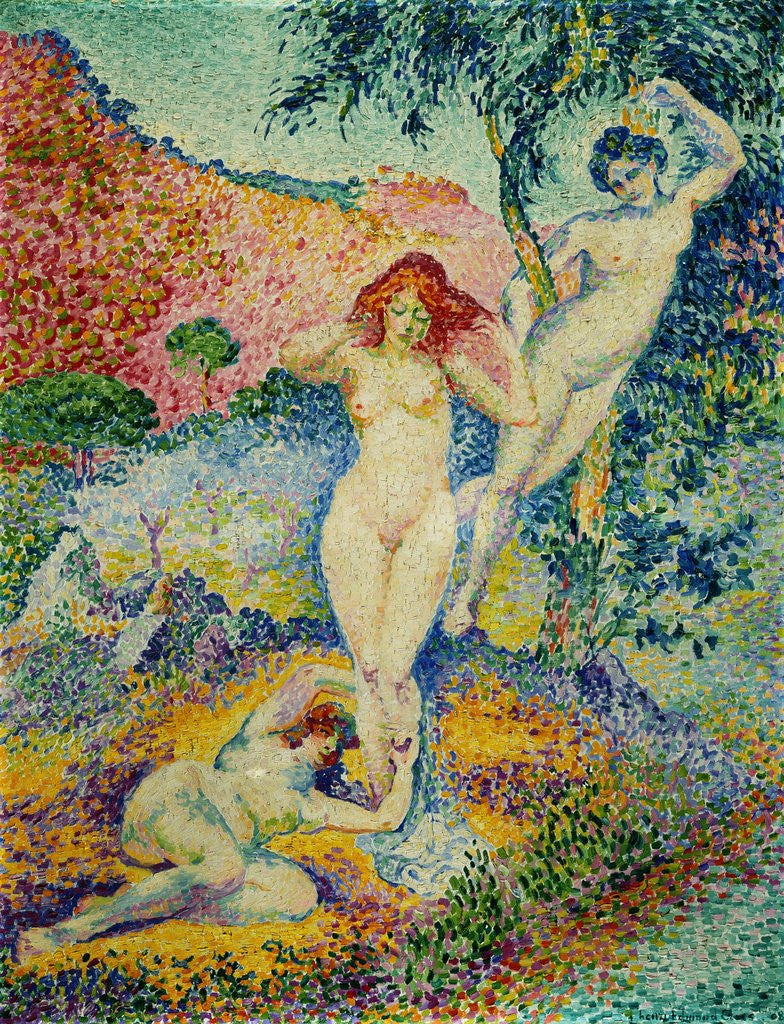 Detail of Napees by Henri Edmond Cross