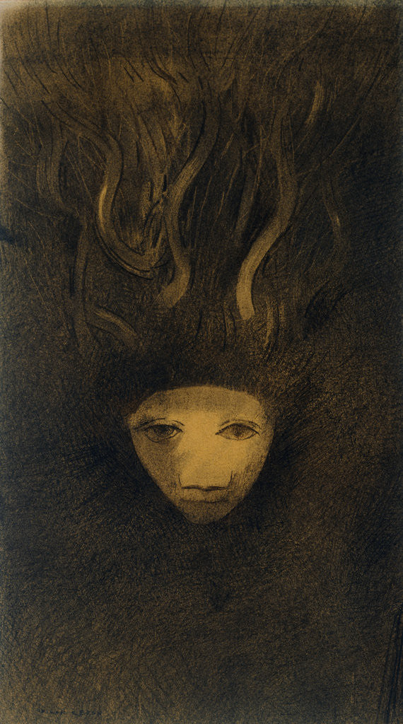 Detail of Medusa by Odilon Redon