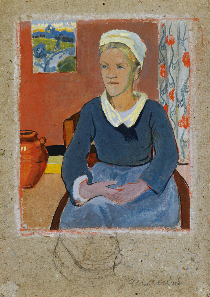 Detail of Breton Serving Girl or Maid by Paul Serusier