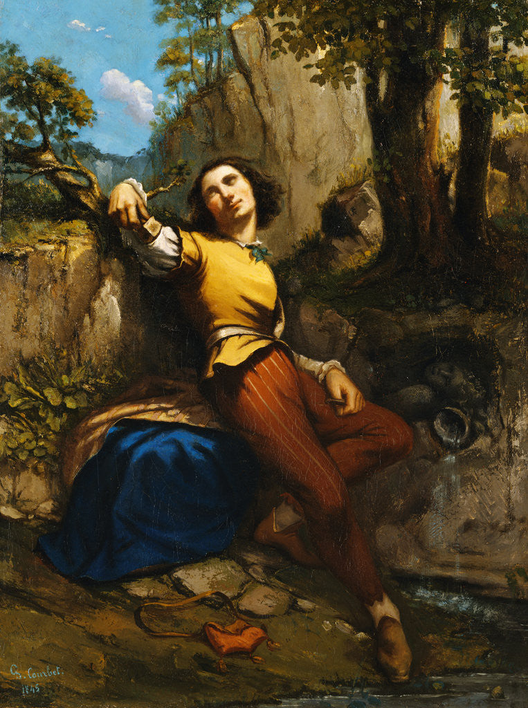 Detail of The Sculptor by Gustave Courbet
