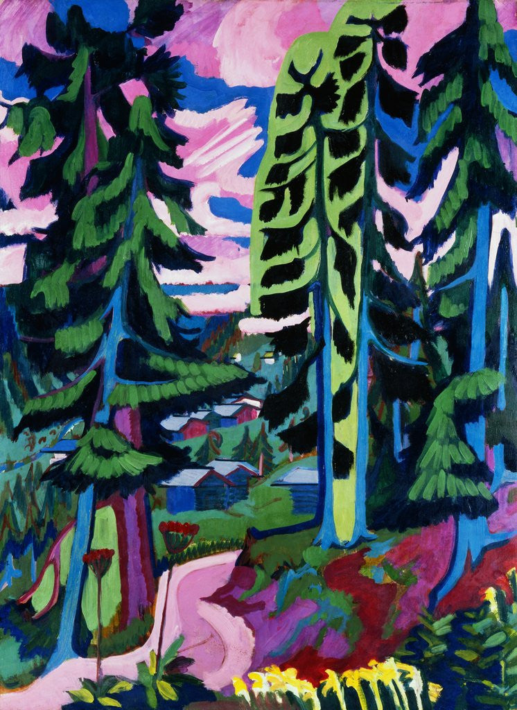 Detail of Wildboden by Ernst Ludwig Kirchner