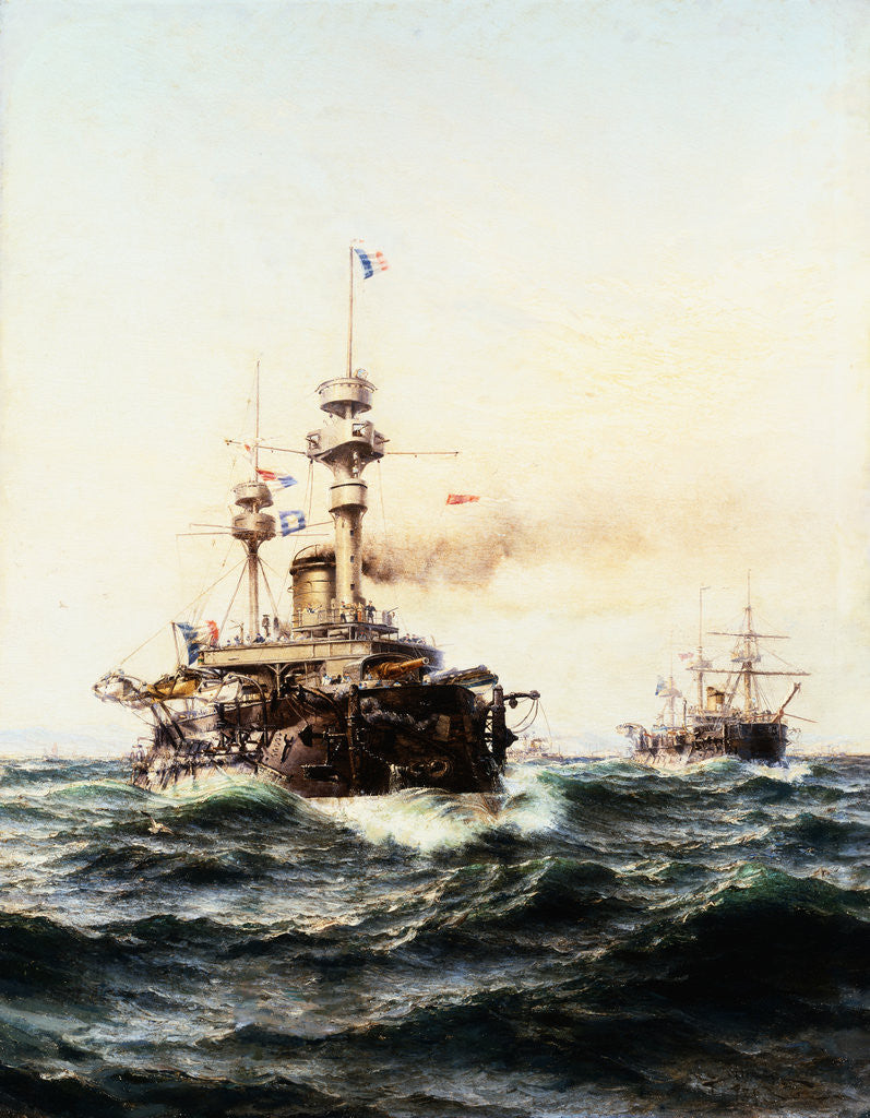 Detail of French Ironclads by Herman Sillen